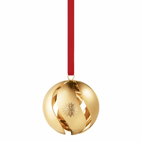 Georg Jensen 2020 Christmas Ball, Gold Plated