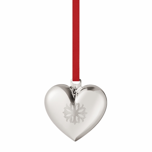 Georg Jensen 2020 Christmas Heart, Palladium Plated