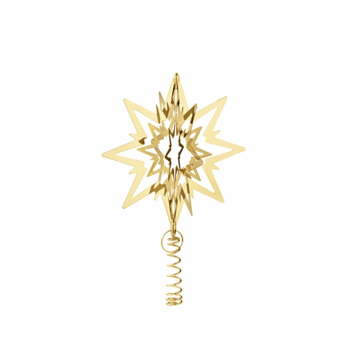 Georg Jensen Christmas Tree Top Star, Gold Plated, Medium