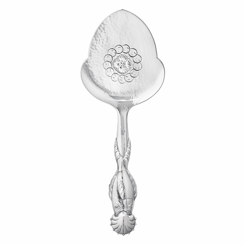 Georg Jensen Ornamental No 55 Fish Serving Spoon, 925 Sterling Silver