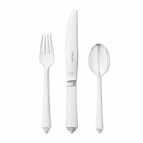 Georg Jensen Pyramid 3-Piece Cutlery Set, 925 Sterling Silver