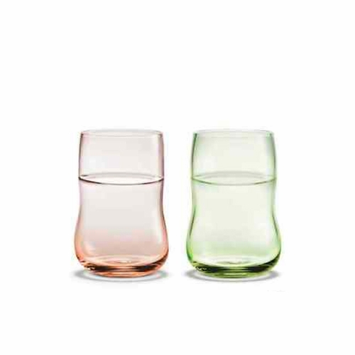 Holmegaard Future Glass Tumbler Set of 2, Rose/Spring - Set of 6