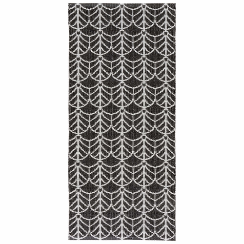 Horredsmattan Washable Swedish Plastic Rug - Deco Black - 16 Sizes