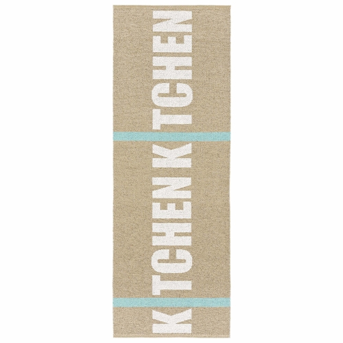 Kitchen Indoor / Outdoor Swedish Woven Rugs, Beige