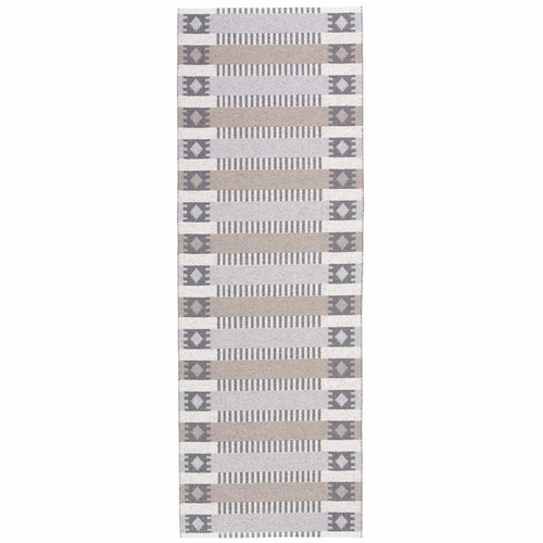 Marta Indoor / Outdoor Swedish Woven Rugs, Grey / Beige