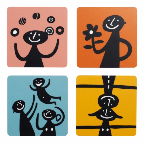 Humans Coasters, Set of 4