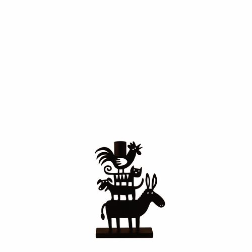Bengt & Lotta Iron Donkey Pyramid Candleholder, Small