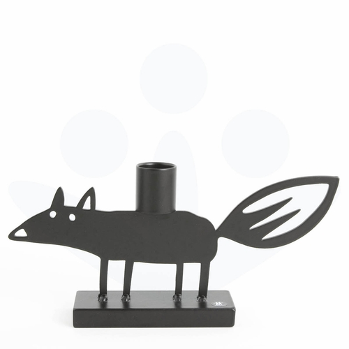 Iron Fox Candleholder