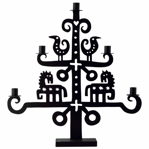 Iron Wild Horse Candelabra