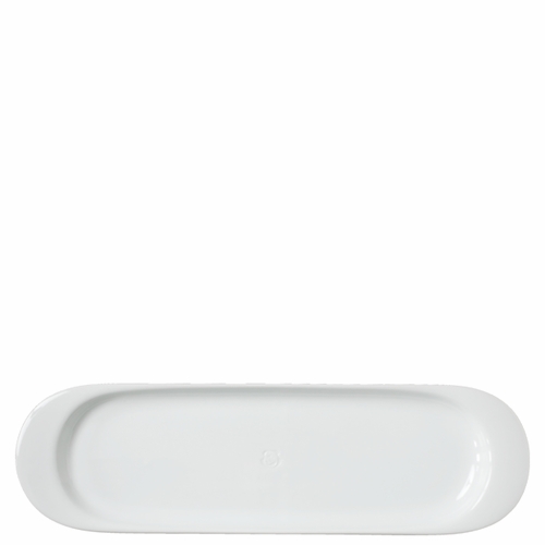 Wing Tray, White Porcelain