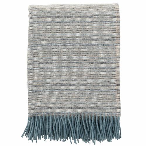 Klippan Alaska Brushed ECO Lambs Wool Throw, Lead Grey