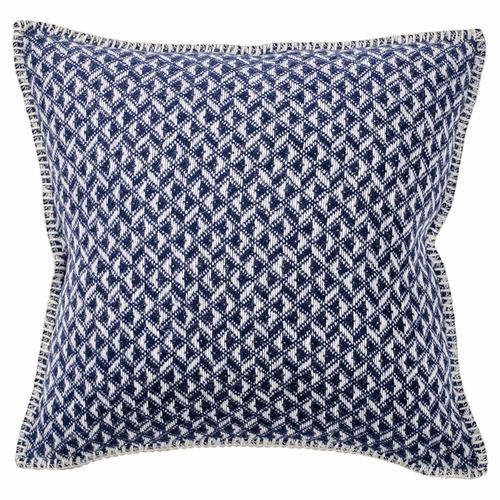 Klippan Anna Lambs Wool Cushion Cover, Dark Blue