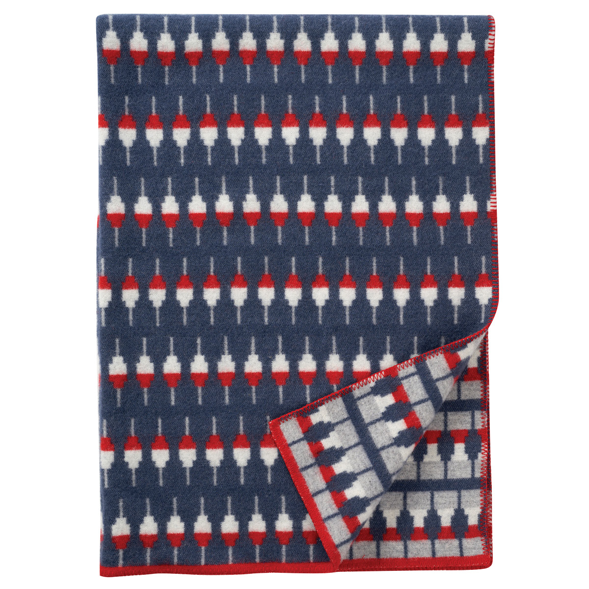 Klippan Klippan Float Lambs Wool Blanket, Blue