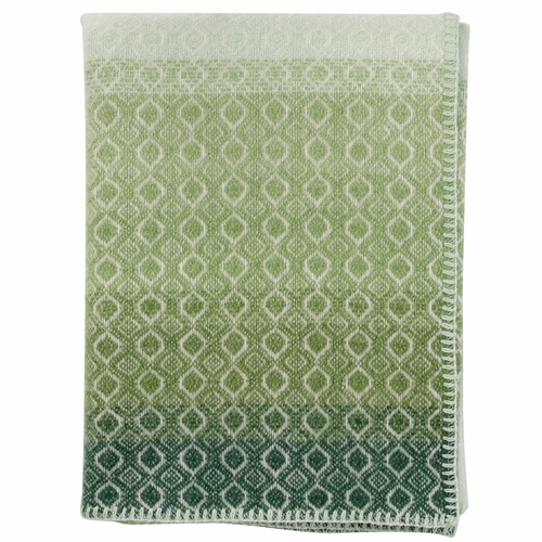 Klippan Havanna Kid ECO Lambs Wool Children's Blanket, Green Multi