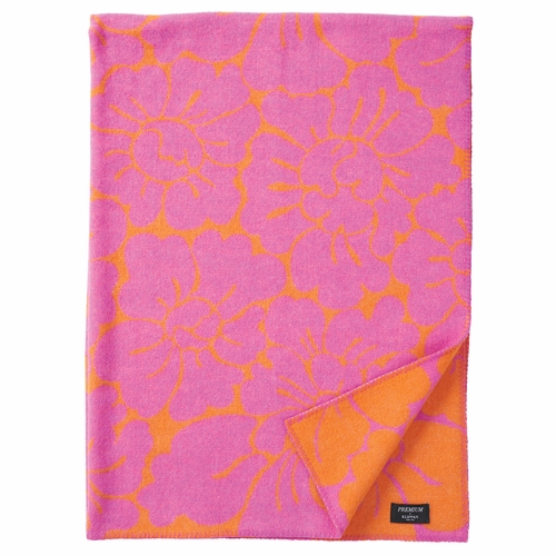 Klippan Olivia Merino & Lambs Wool Blanket, Orange