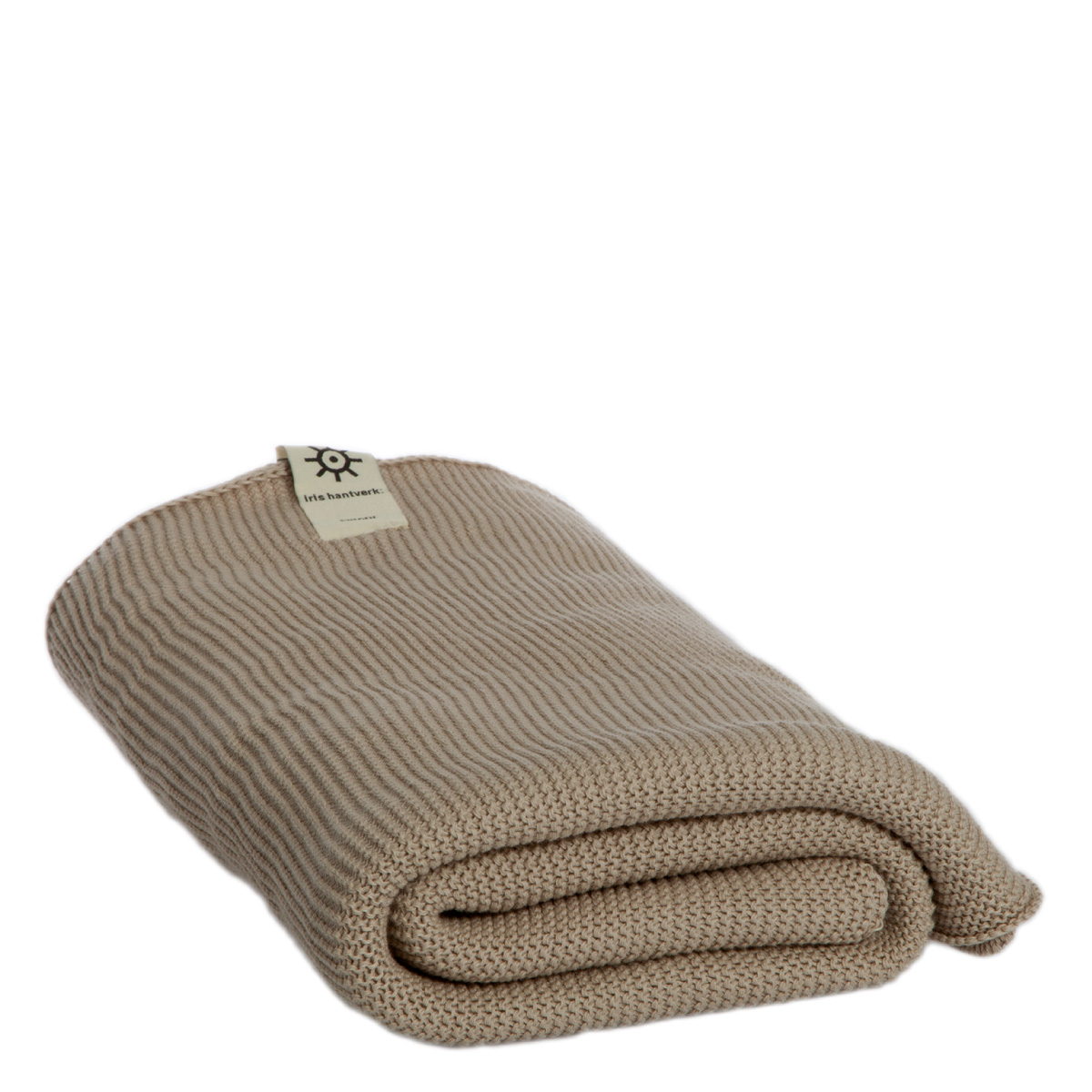 Iris Hantverk Knitted Organic Cotton Bath Towel, Natural