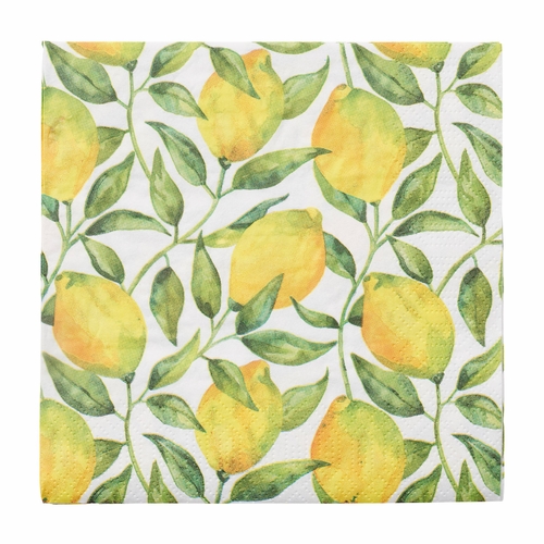 Lemon Tree Paper Napkins, 3 Packs of 20
