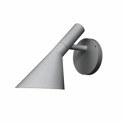 Louis Poulsen AJ 50 Outdoor Wall Lamp, Natural Painted Aluminum