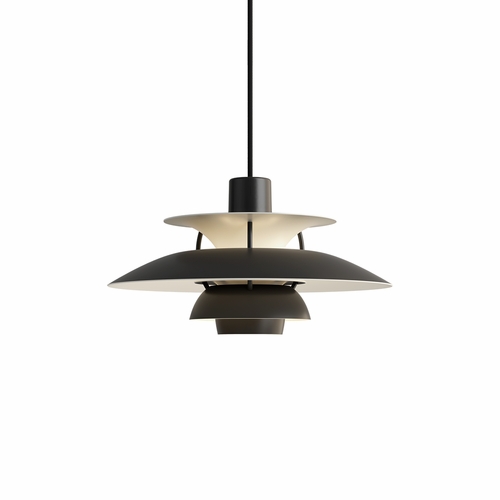 Louis Poulsen PH 5 Mini Pendant Light, Monochrome Black