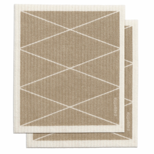 Max Dishcloth, Mud - Set of Two
