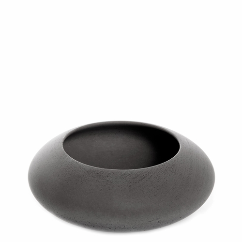 Medium Concrete Bowl, Dark Gray