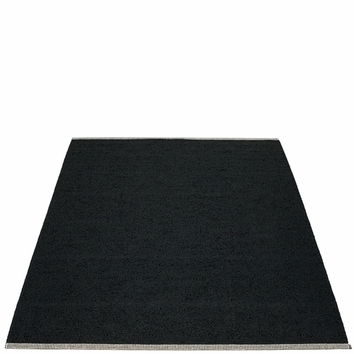 Pappelina Mono Plastic Rug - Black, 7 1/2' x 10 1/2'