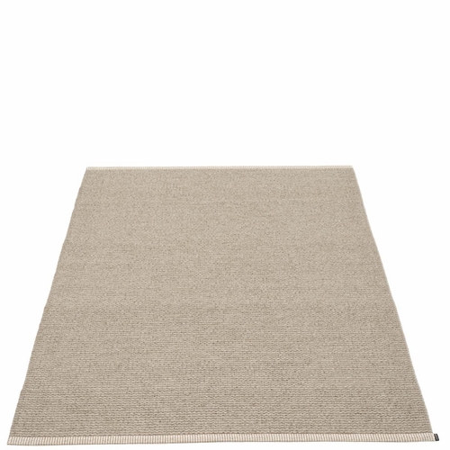 Pappelina Mono Plastic Rug - Dark Linen, 6' x 10'