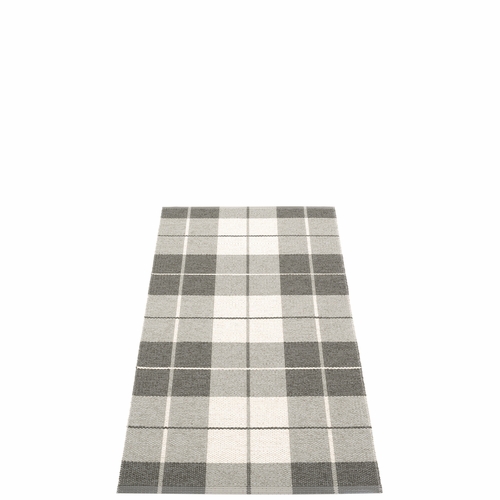 Pappelina Ed Plastic Rug - Charcoal, 2 1/4 x 4 1/2 Feet