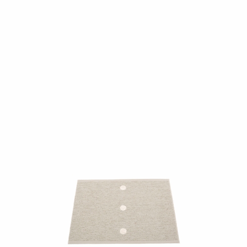Pappelina Peg Plastic Rug - Linen/Vanilla, 2 1/4' x 2'