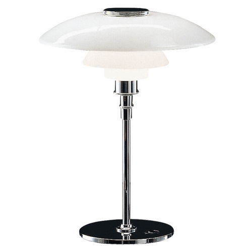 PH 4.5-3.5 Glass Table Lamp, Chrome