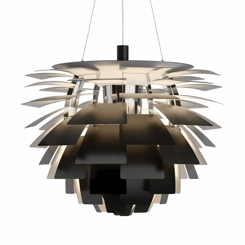 Louis Poulsen PH Artichoke Pendant Light, Black, 33.1"