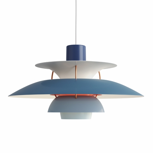 Louis Poulsen PH 5 Pendant Light, Hues of Blue