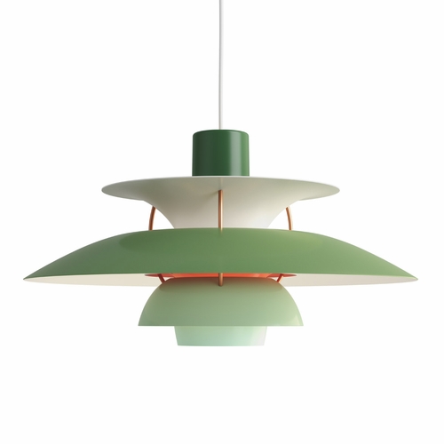 Louis Poulsen PH 5 Pendant Light, Hues of Green