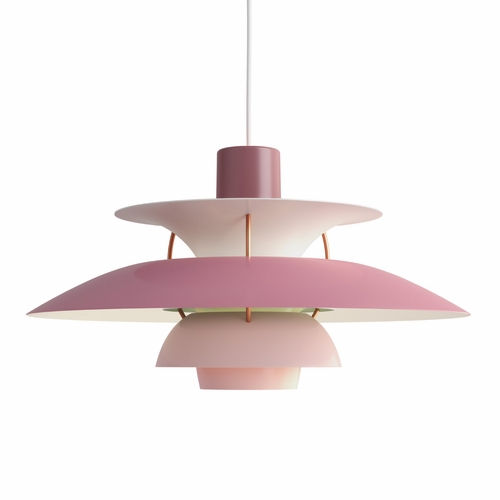 Louis Poulsen PH 5 Pendant Light, Hues of Rose