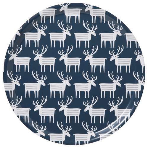 Bengt & Lotta Reindeer Large Round Tray - 15"
