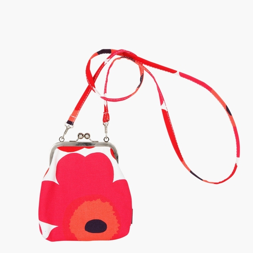 Roosa Pieni Unikko Bag, White/Red