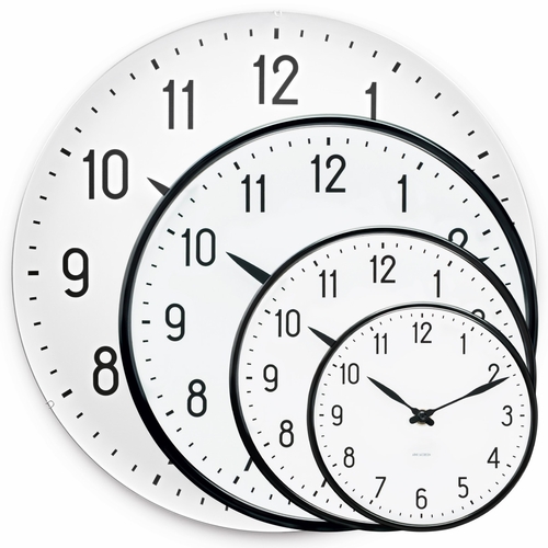 Arne Jacobsen Station Wall Clock - Four Size Options