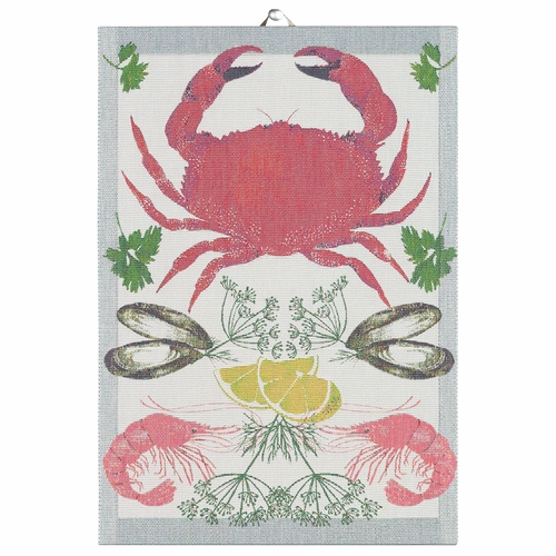 Seafood Organic Cotton Tea Towel