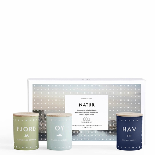 Skandinavisk NATURE (FJORD/OY/HAV) Mini Candle Set of 3 - 2 oz.