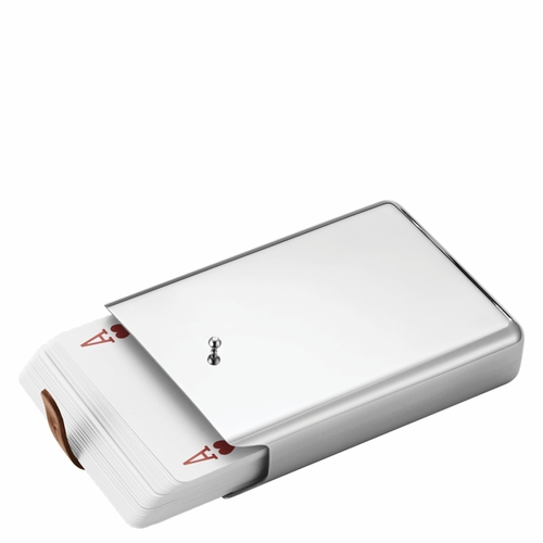 Sky Card Game, Stainless Steel / Leather