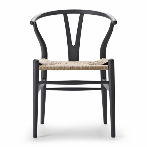 Special Edition Hans Wegner CH24 Wishbone Chair, Matte Grey, Natural Paper Cord Seat