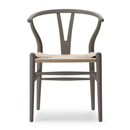 Special Edition Hans Wegner CH24 Wishbone Chair, Ilse Crawford Matte Slate, Natural Paper Cord Seat - NOVEMBER 2022