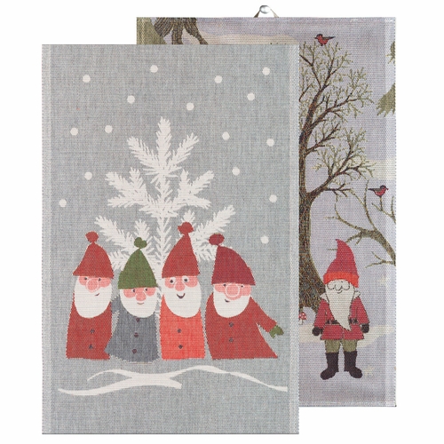 Tomtemote Organic Cotton Tea Towel & Julpromenad Organic Cotton Tea Towel Set