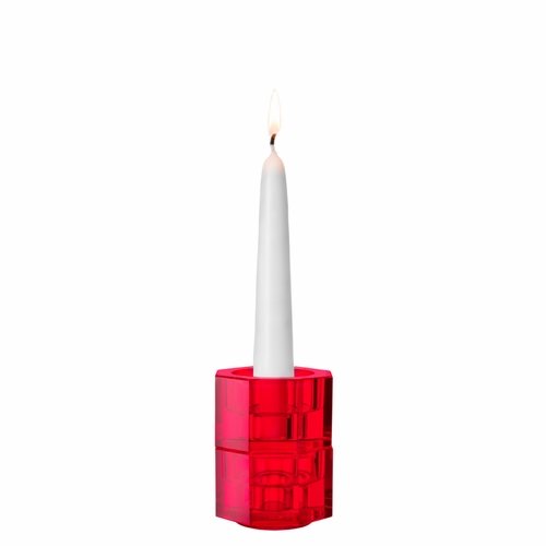 Totem Tranquility Red Candlestick, Set of 2