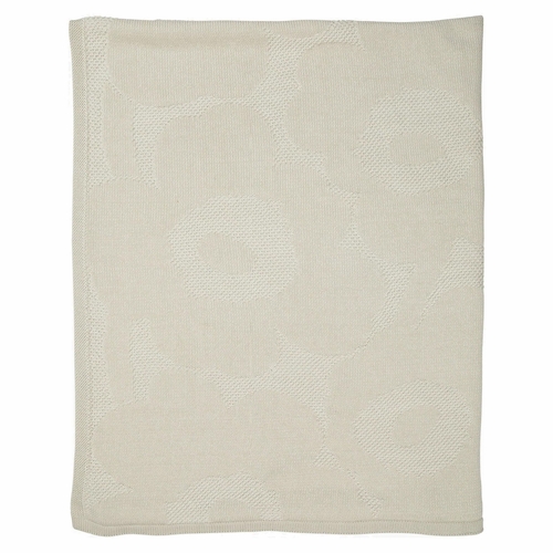 Unikko Knitted Blanket, Off-White