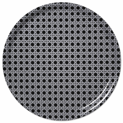 Wien 1900 Large Round Tray, Black