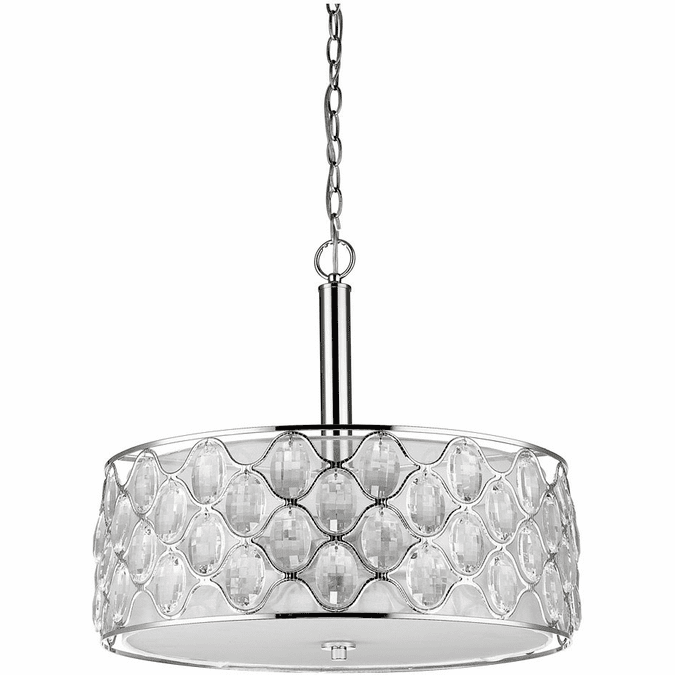 Quoizel Ahoy 13-inch Flush Mount Ceiling Light - Antique Polished Nickel Drum Fixture With Dimmable LED