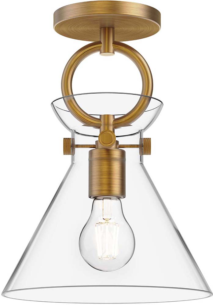 Alora Mood SF412509AGCL Emerson Aged Gold Ceiling Light Fixture KUZSF412509AGCL