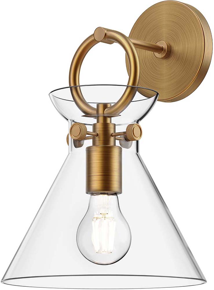 Alora Mood WV412509AGCL Emerson Aged Gold Wall Lighting KUZWV412509AGCL