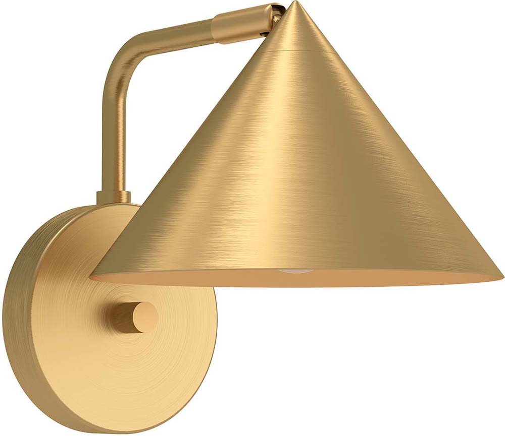 Alora Mood WV485007BG Remy Contemporary Brushed Gold Wall Sconce